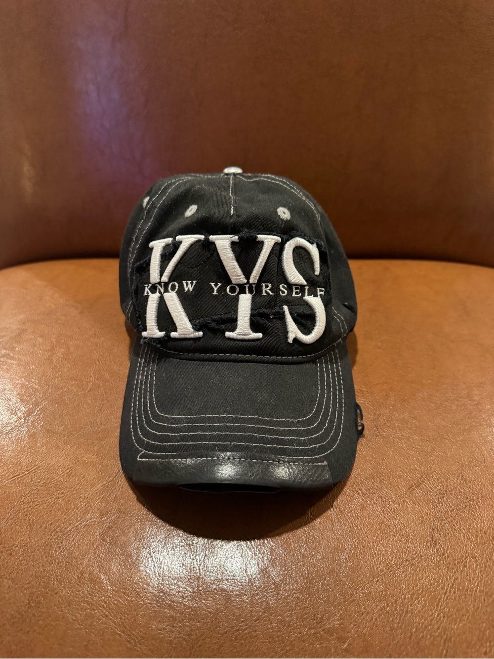 PRAYING KYS Know Yourself Black Baseball Cap